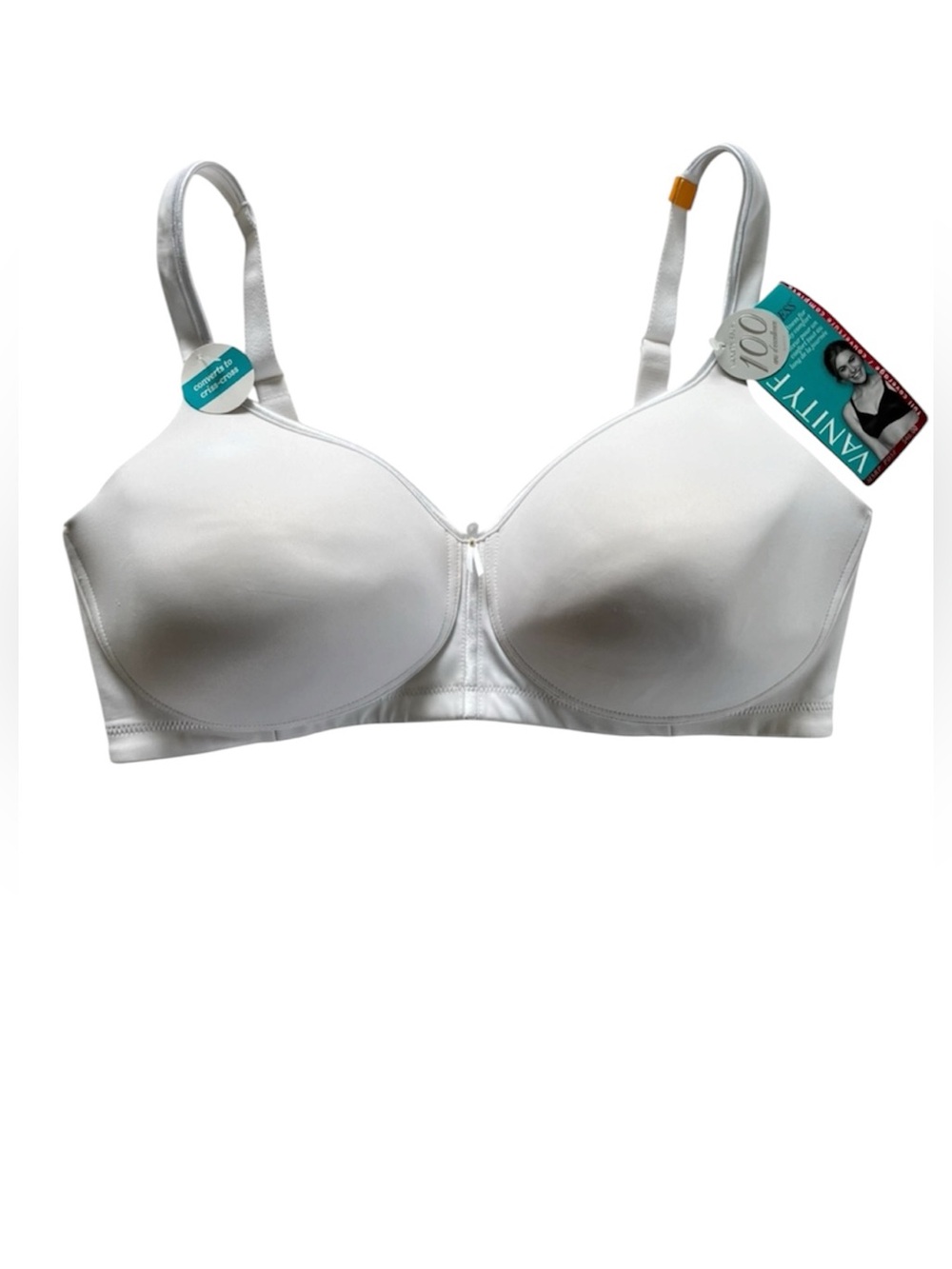Vanity Fair Seamless Wirefree Smoothing Bra White Style 9272335 Size 38DD